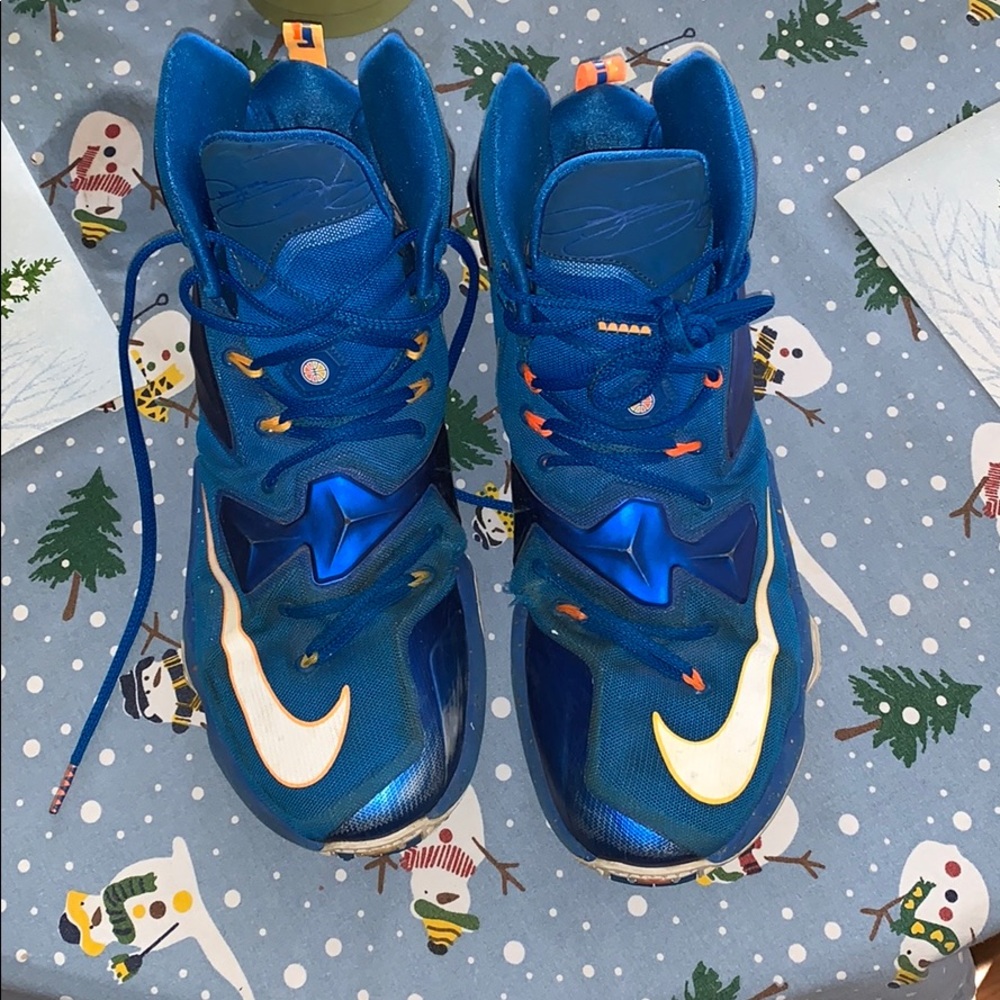 COPY - Lebron 13 Blue and a Orange